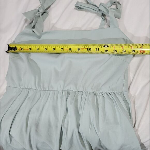 Clarisbelle shoulder tie cute mint green dress - Picture 11 of 13